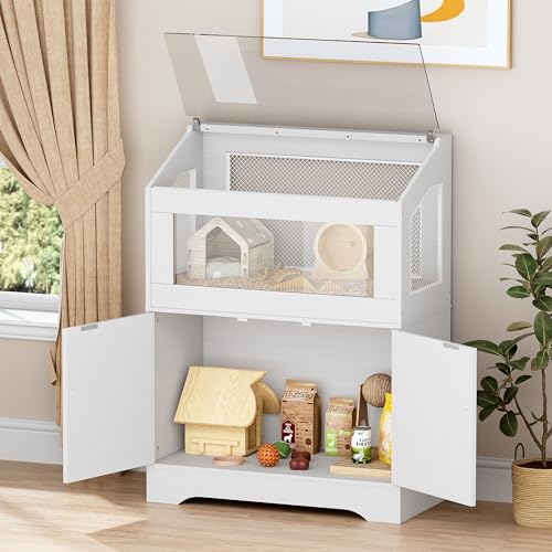 Hamster Cage Small Animal Cages with Storage Cabinet