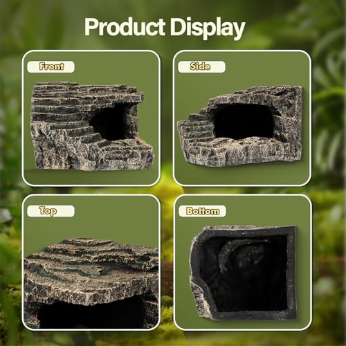 Reptile Hide Great for Geckos (Stone / A-Xlarge)