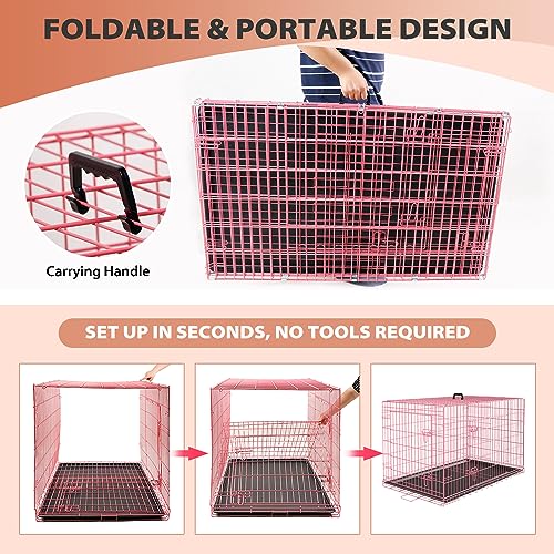 Dog Crate 30" (Pink)