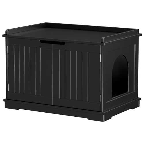 Cat Litter Box Enclosure (Black)