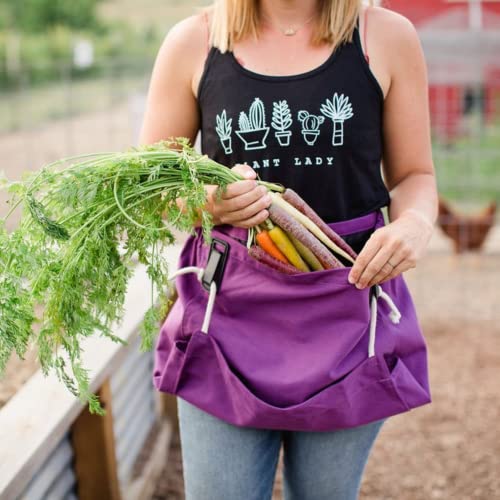 Roo Gardening Waist Apron with Pockets for Women & Men (Joey-waist Only / Purple Orchid)
