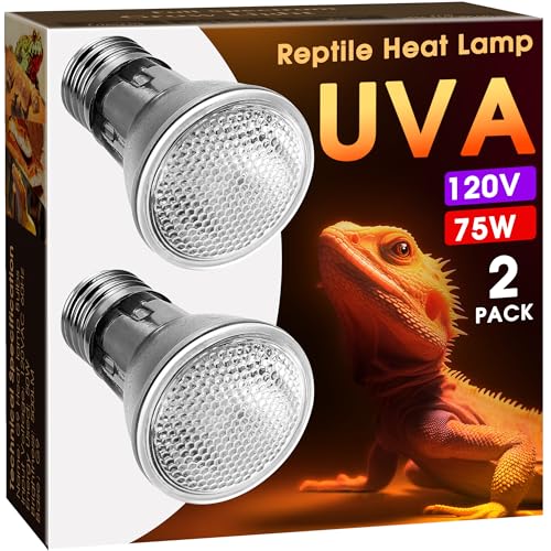Reptile Heat Bulb (Warm Bulb 75w / 2 Pack)