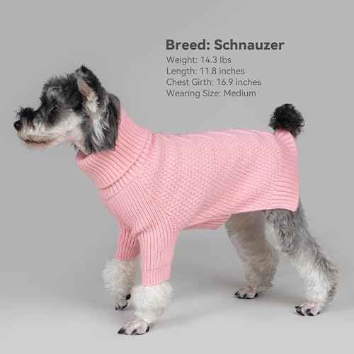 Dog Sweater Long Sleeve Warm Sweaters for Giant Breed Dogs Boy Girl (Pink / XXXX-Large)