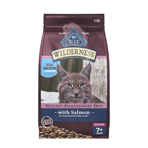 Wilderness Salmon Adult 7+ Dry Cat Food (5 Pound (Pack of 1))