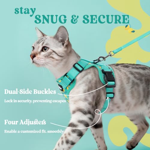 Cat Harness and Leash Set (Xs / Lemon Grove)