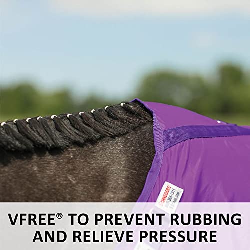 Dura Nylon Horse Stable Sheet (Horse Size 64 / V-Free | Closed Front | Legstrap / Navy)