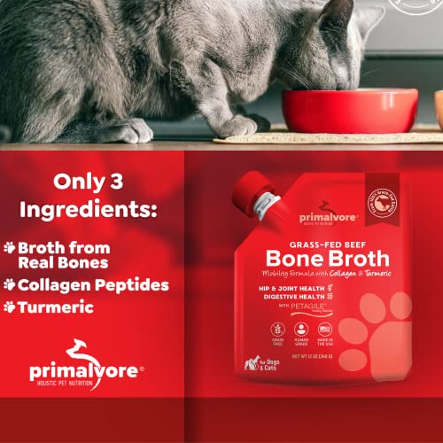 Grass Fed Beef Bone Broth for Dogs &Cats (6 Pack)