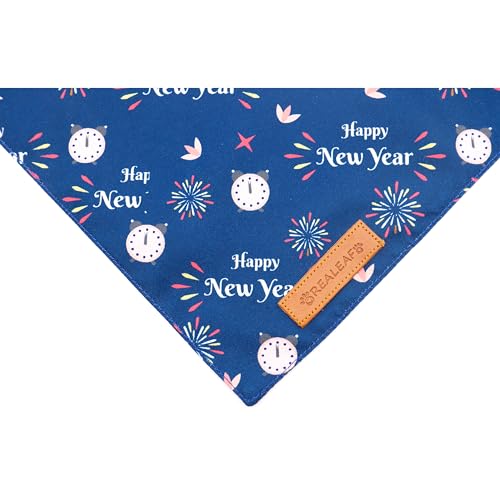 Happy New Year Dog Bandanas 2 Pack (Happy New Year / X-Large)