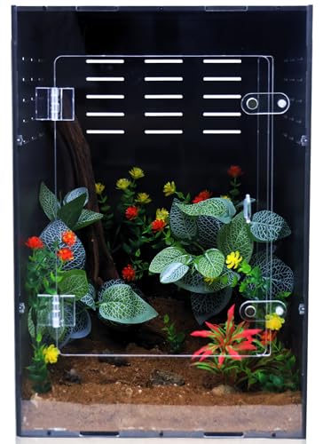 12x12x18 PVC Reptile Terrarium for Crested Gecko and Small Pets (12"12"18")