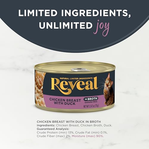 Chicken & Duck in Broth Wet Cat Food 24 (2.47 Ounce (Pack of 24))