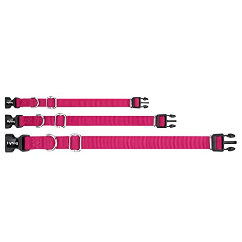 Pink Dog Collar for Large Dogs (Large / Rose Red)