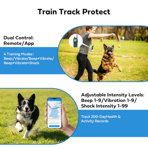 GPS Wireless Dog Fence & Training Collar System (army green)
