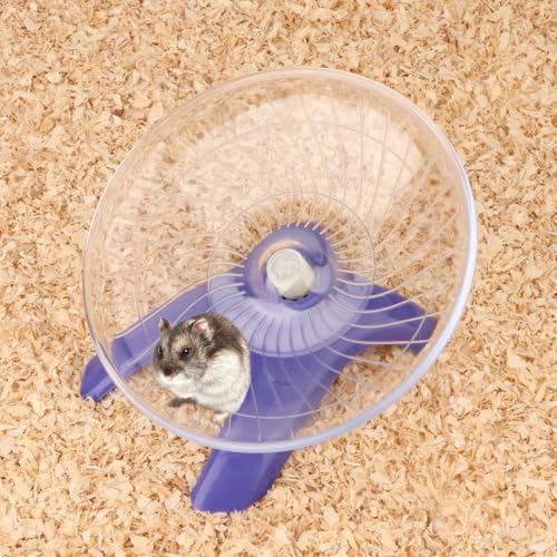 Silent Hamster Exercise Running Wheel Flying Saucer (Purple)