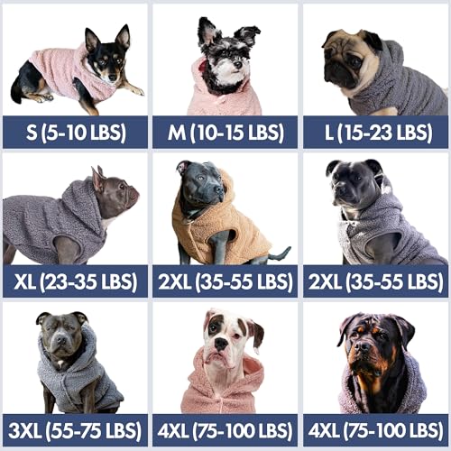Sherpa Fleece Dog Jacket (Grey / 2XL)