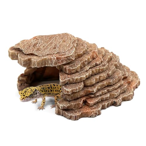 Gecko Hide Shale Scape Step Ledge (Small-7.3 * 4.4 * 3)