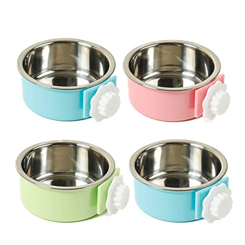 Crate Dog Bowl (4 PCS / 2×Blue, 1×Green, 1×Pink)