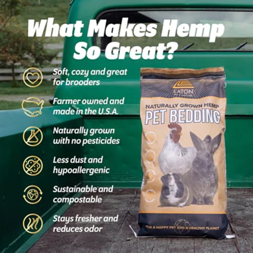 Hemp Bedding for Chickens (8 Pound (Pack of 1))
