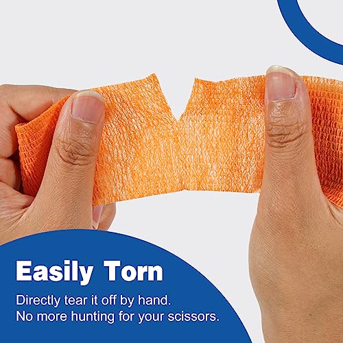 80 Pack Self Adhesive Bandage Wrap (Multi-colored / 2IN - 80Pack)