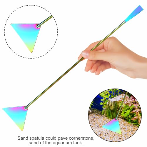 15Inch Extra Long Design Aquarium Aquascaping Tool Kit (Colorful)