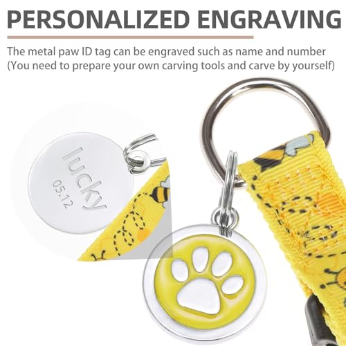 No Pull Dog Harness Large Sized Step (Yellow Bee / Large)