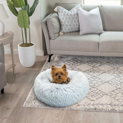Original Calming Donut Dog Bed (Frost Shag / X-Small)