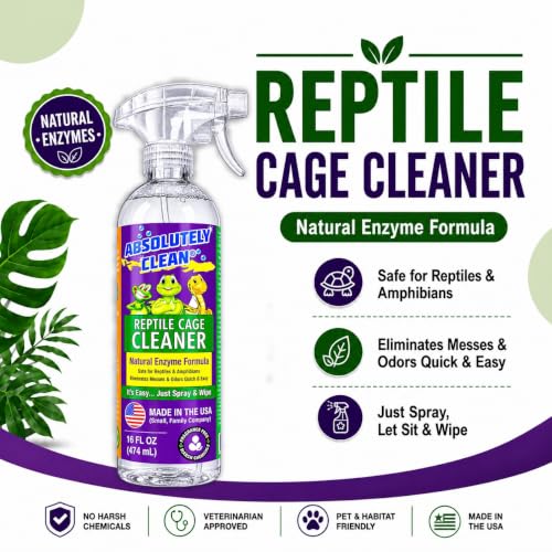 Amazing Reptile & Amphibian Terrarium Cleaner and Odor Eliminator (16 Fl Oz (Pack of 2))