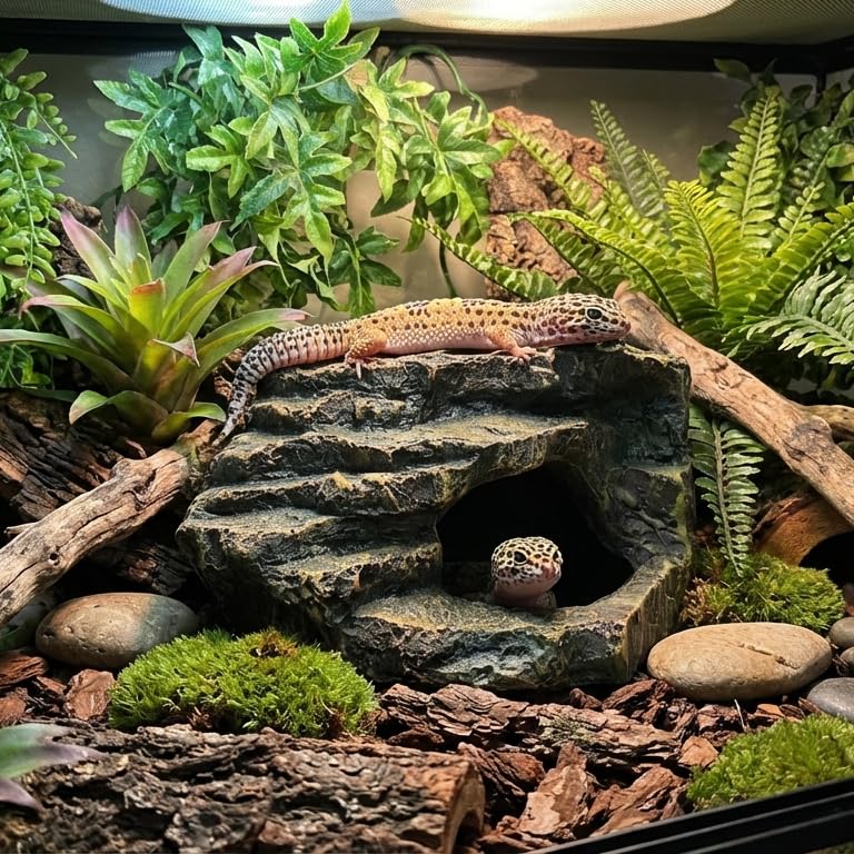 Gecko Tank Acccessories (M-Smooth ledge / Medium)