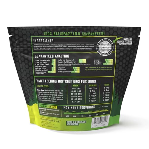 Origins 5-in-1 Dog Supplement - Powdered Food Topper w/Natural Heirloom Pork Protein- Supports Healthy Digestion, Skin, and Coat - Helps Reduce Itching & Joint Inflammation (2 lbs) (2 lb)