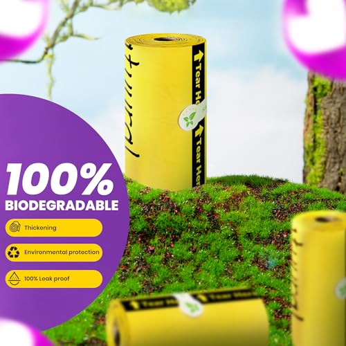 Dog Poop Bags (Yellow / 1 Count (Pack of 150))