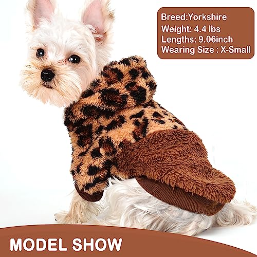 Dog Sweaters for Small Dogs (X-Small (Chest 12.2 in) / Brown)