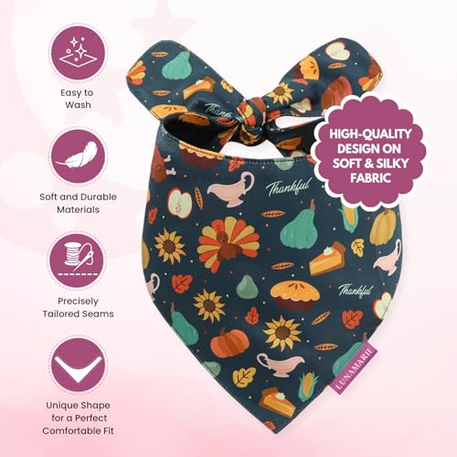 Luxury Pet Birthday Bandanas (Thanksgiving / X-Small)