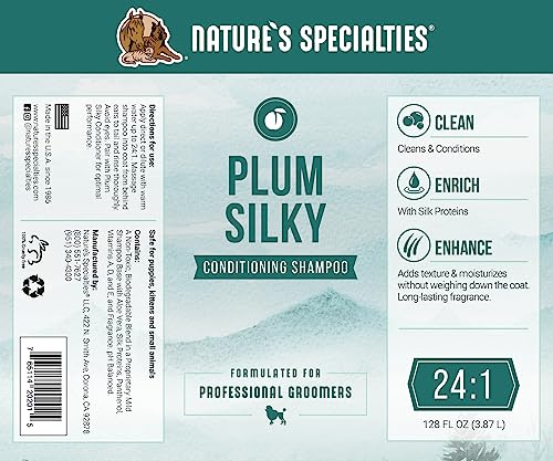 Plum Silky Ultra Concentrated Dog Shampoo Conditioner (1gal)