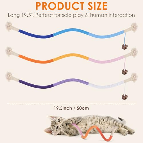 Cat Toys Chew Ropes (3 Pack Ropes)