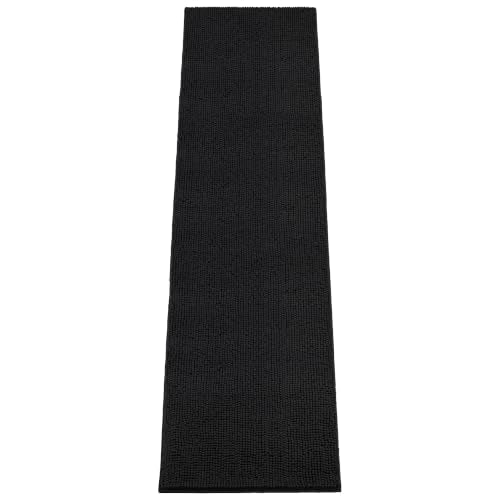 Absorbent Dog Door Mat for Muddy Paws (120"L x 36"W x 1" Th / Black)