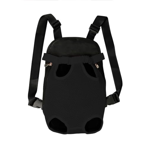 Dog Carrier Backpack Pet Legs Out Front Cat Travel Bag (X-Large / Black)