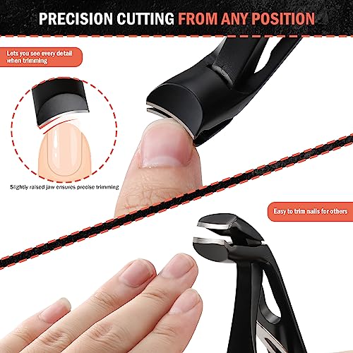 Toenail Clippers for Seniors (Black / Large)
