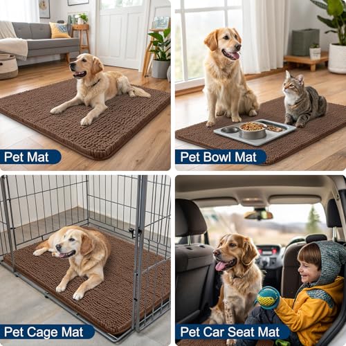 Dog Door Mat for Muddy Paws 59x20 (Mocha / 59"X20")