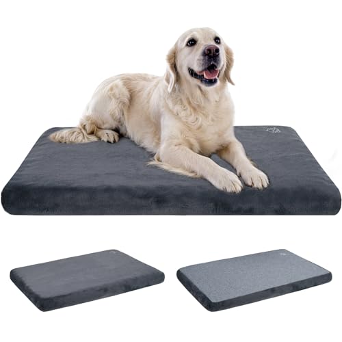 Dog Bed Mat Crate Pad Mattress (Grey / XXL(47"*29"*3"))