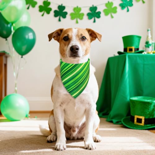 St. Patrick’s Day Dog Bandana for Small Medium Dogs (St. Patrick’s Day - Green / Small)