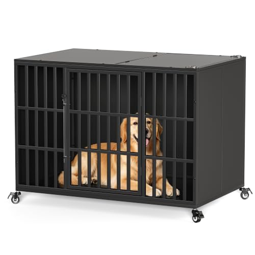 48" Heavy Duty Dog Crate for Large Dogs (47.2"L x 29.4"W x 33.8"H)