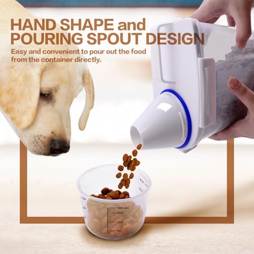Dog Food Storage Container Small (White 3 Qt)
