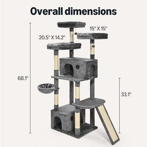 Large Cat Tree Tower (68 in)