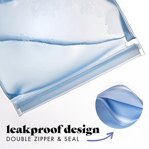 Reusable Sandwich Bags (Blue Floral Toile)