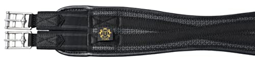 Contoured Chafeless Girth for Horses (Brown / 50”)