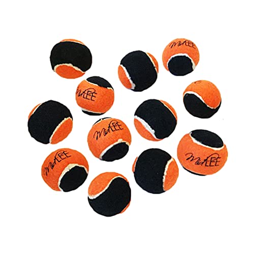 Orange Black Dog Halloween Tennis Balls Fetch Toy
