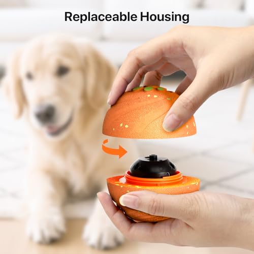 Interactive Dog Toys Automatic Bouncing Dog Ball for Small & Large Dogs (Orange)
