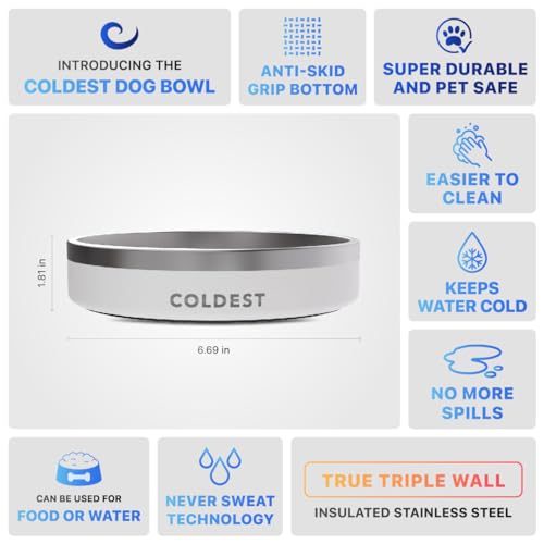 Coldest Dog Bowl (21 oz / Epic White)