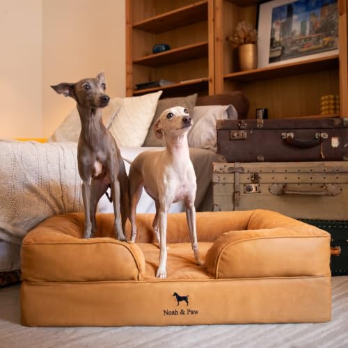Dog Bed Orthopedic Memory Cooling Foam (Camel - LE / Large)
