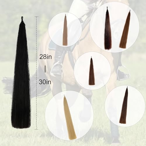 28 30 IN Long 3 (3/8 LB Jet Black - Natural Loop)