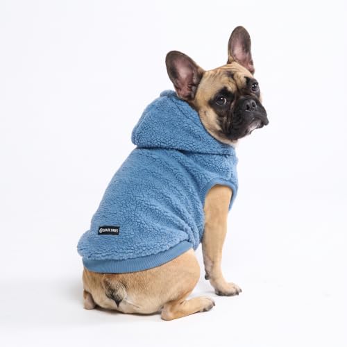 Sherpa Fleece Dog Jacket (Blue / XL)